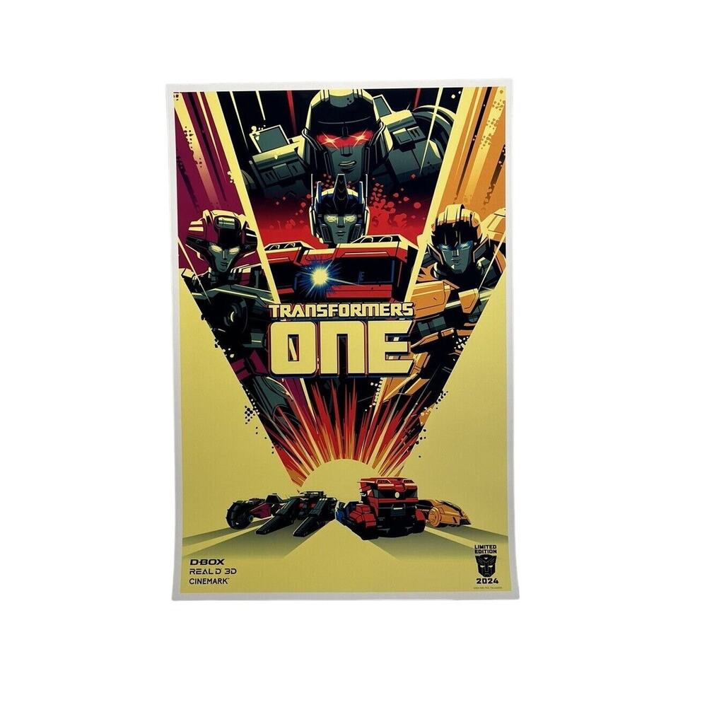 Transformers One Limited Edition Poster Print 2024 Screening Exclusive 12x18